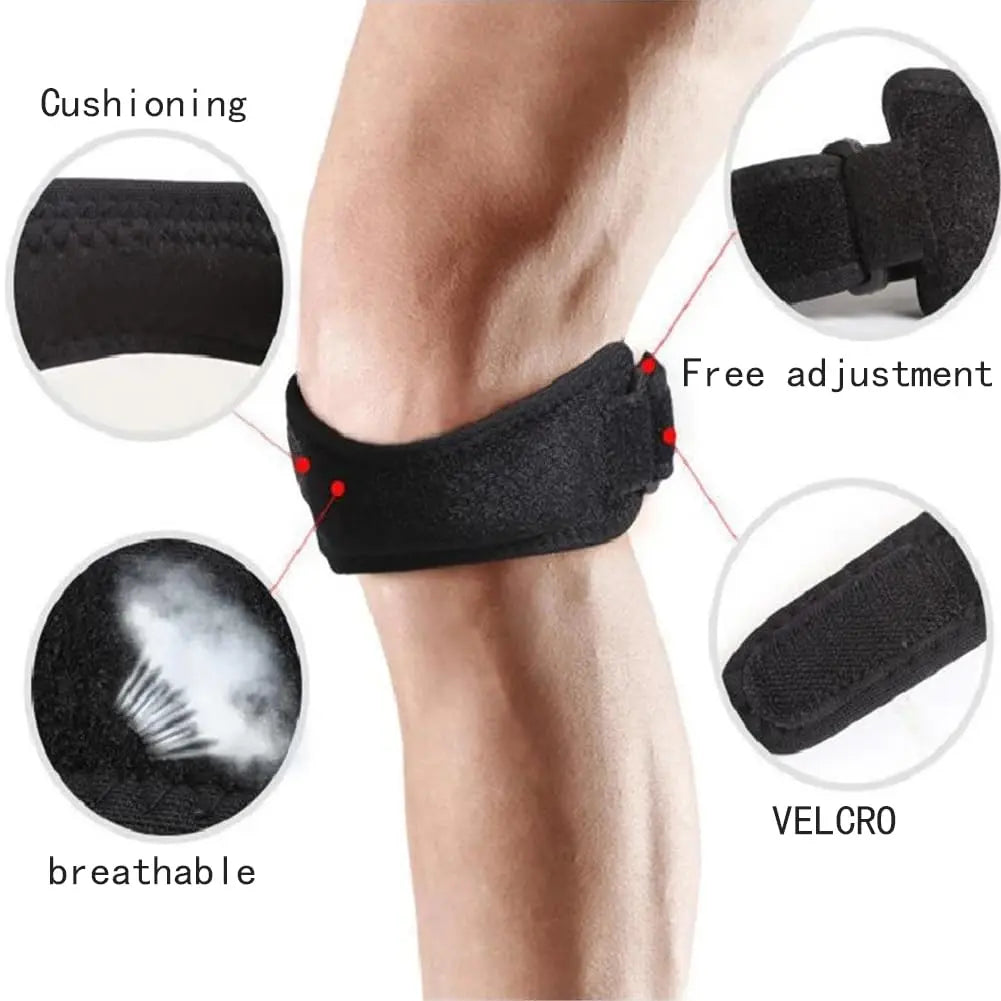 2PCS Patella Strap for Pain Relief– Adjustable Brace for Women & Men, Ideal for Running, Basketball, Volleyball, Squats, Tendonitis, and Jumper’S Support Menisus Thanksgiving Christmas Gift 2025 Knee Pads