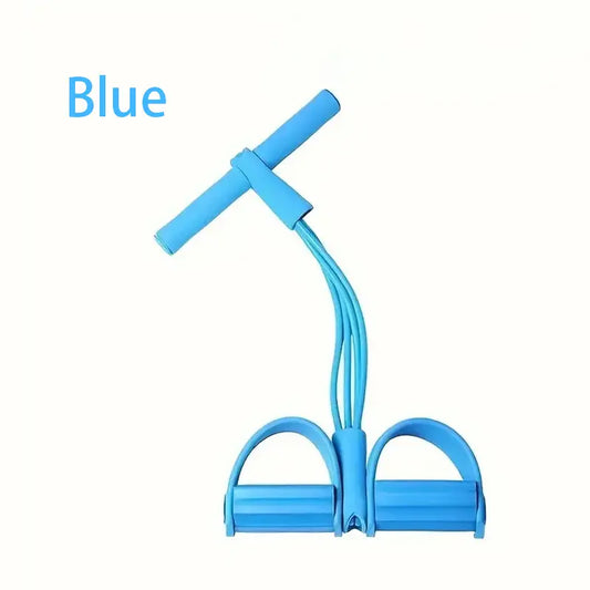 4-Tube Multi - Function Tension Rope with Handles - Home Gym Sit - up & Tummy Training Equipment for Men & Women